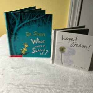 Books stationary small gifts What was I Afraid of? Dr Seuss and hope! Dream!